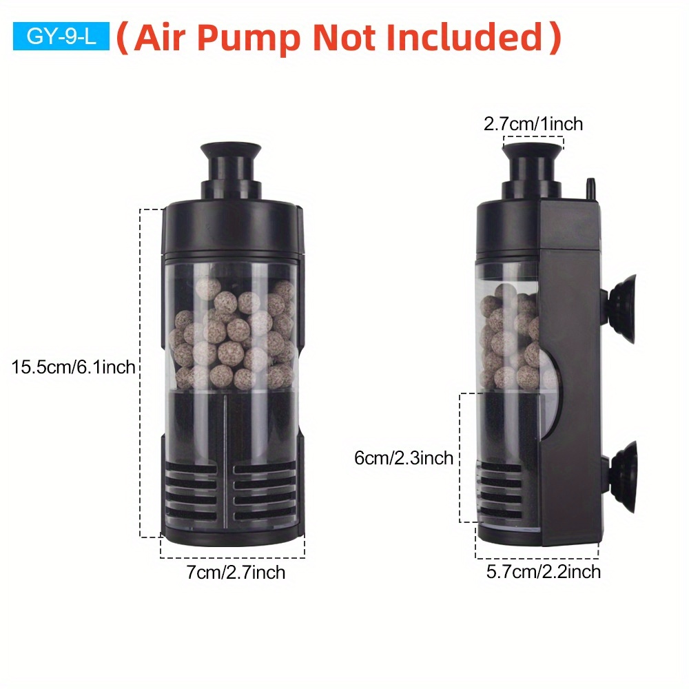 Compact Wall-Mounted Bio Spong - Aquarium Fish Betta recension och pris